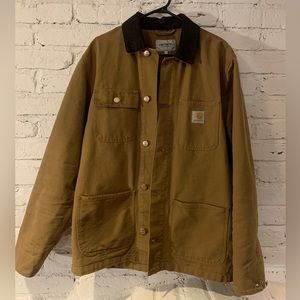 Mens Carhartt WIP Detroit Chore Jacket Tan / Brown Size Large